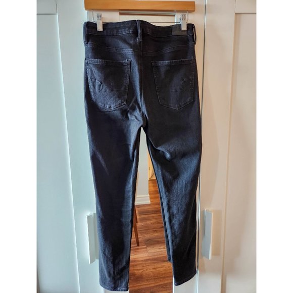 American Eagle High-Waisted Next Level Stretch Jegging | Black | US 8 Short - Picture 3 of 7